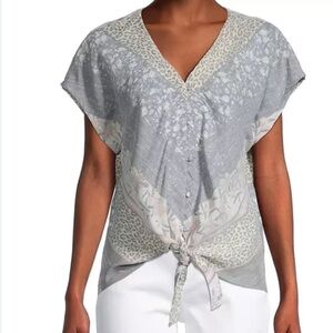 Bobeau tie waste blouse size XL